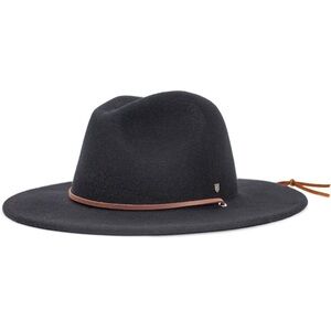 Brixton black wool field hat